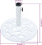 vidaXL - Parasolvoet - 9 - kg - 40 - cm - gietijzer - wit