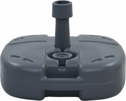 vidaXL - Parasolvoet - draagbaar - gevuld - met - zand/water - grijs