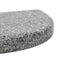 vidaXL - Parasolvoet - gebogen - 10 - kg - graniet - grijs