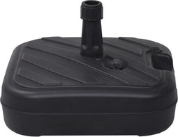 vidaXL - Parasolvoet - gevuld - met - zand/water - 24 - L - zwart