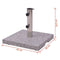 vidaXL - Parasolvoet - Graniet - 20 - kg - vierkant