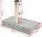 vidaXL - Parasolvoet - rechthoekig - 25 - kg - graniet