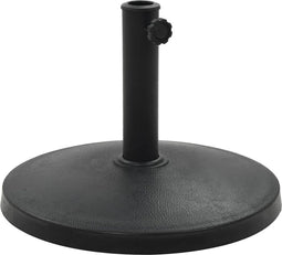 vidaXL - Parasolvoet - rond - 10 - kg - polyresin - zwart