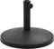 vidaXL - Parasolvoet - rond - 10 - kg - polyresin - zwart