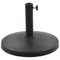 vidaXL - Parasolvoet - rond - 10 - kg - polyresin - zwart
