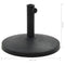 vidaXL - Parasolvoet - rond - 10 - kg - polyresin - zwart