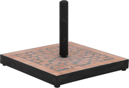 vidaXL - Parasolvoet - rond - 12 - kg - terracottakleurig