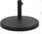 vidaXL - Parasolvoet - rond - 19 - kg - polyresin - zwart