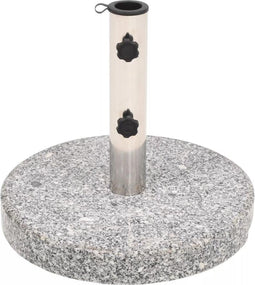 vidaXL - Parasolvoet - rond - 20 - kg - graniet