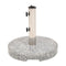vidaXL - Parasolvoet - rond - 20 - kg - graniet