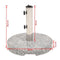 vidaXL - Parasolvoet - rond - 20 - kg - graniet