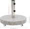 vidaXL - Parasolvoet - rond - 30 - kg - graniet - grijs
