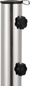 vidaXL - Parasolvoet - rond - 30 - kg - graniet - grijs