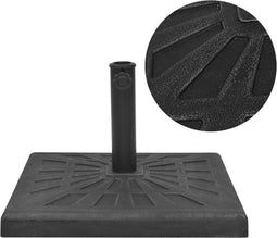 vidaXL - Parasolvoet - vierkant - 12 - kg - hars - zwart