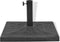 vidaXL - Parasolvoet - vierkant - 19 - kg - hars - zwart