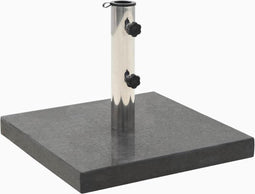 vidaXL - Parasolvoet - vierkant - 28,5 - kg - graniet - zwart