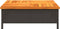 vidaXL - Parasolvoetbedekking - 70x70x25 - cm - poly - rattan - acaciahout - zwart
