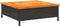 vidaXL - Parasolvoetbedekking - 70x70x25 - cm - poly - rattan - acaciahout - zwart
