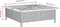 vidaXL - Parasolvoetbedekking - 70x70x25 - cm - poly - rattan - acaciahout - zwart