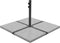 vidaXL - Parasolvoetplaat - vierkant - 25 - kg - graniet - grijs