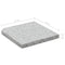 vidaXL - Parasolvoetplaat - vierkant - 25 - kg - graniet - grijs