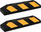 vidaXL Parkeerblokken reflecterend 2 st 56x15x10 cm rubber