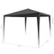 vidaXL - Partytent - 3x3 - m - PE - antraciet