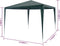 vidaXL - Partytent - 3x3 - m - PE - groen