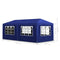 VidaXL Partytent - 3x6 m + 6 zijwanden - Blauw