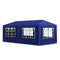 VidaXL Partytent - 3x6 m + 6 zijwanden - Blauw