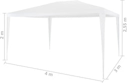 vidaXL - Partytent - 3x6 - m - PE - groen