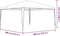 vidaXL - Partytent - 4x4 - m - wit