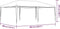vidaXL - Partytent - 4x6 - m - wit