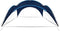 vidaXL - Partytent - boog - 450x450x265 - cm - donkerblauw
