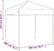 vidaXL - Partytent - inklapbaar - 2x2 - m - crèmekleurig