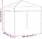 vidaXL - Partytent - inklapbaar - 2x2 - m - taupe