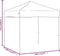 vidaXL - Partytent - inklapbaar - 2x2 - m - zwart