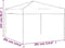 vidaXL - Partytent - inklapbaar - 3x3 - m - crèmekleurig