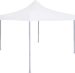 vidaXL - Partytent - inklapbaar - 3x3 - m - staal - wit