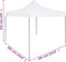 vidaXL - Partytent - inklapbaar - 3x3 - m - staal - wit