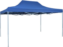 vidaXL - Partytent - inklapbaar - 3x4 - m - staal - blauw