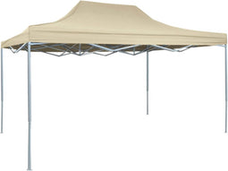 vidaXL - Partytent - inklapbaar - 3x4 - m - staal - crème