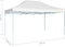 vidaXL - Partytent - inklapbaar - 3x4 - m - staal - wit
