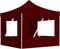 vidaXL - Partytent - inklapbaar - met - wanden - 2x2 - m - aluminium - bordeauxrood
