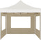 vidaXL - Partytent - inklapbaar - met - wanden - 2x2 - m - aluminium - crème