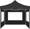 vidaXL - Partytent - inklapbaar - met - wanden - 2x2 - m - aluminium - antraciet