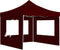 vidaXL - Partytent - inklapbaar - met - wanden - 2x2 - m - aluminium - bordeauxrood