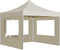 vidaXL - Partytent - inklapbaar - met - wanden - 2x2 - m - aluminium - crème