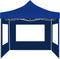vidaXL - Partytent - inklapbaar - met - wanden - 2x2 - m - aluminium - blauw