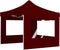 vidaXL - Partytent - inklapbaar - met - wanden - 2x2 - m - aluminium - bordeauxrood
